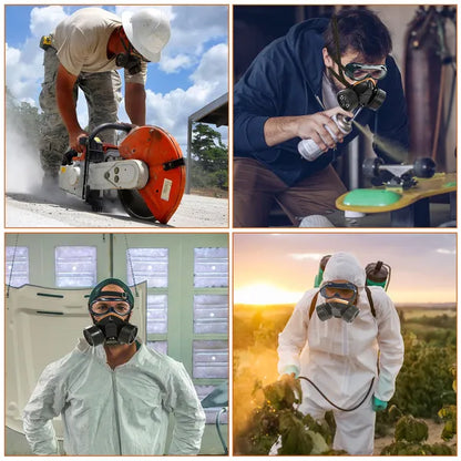 Respirator Mask Anti-Dust Industrial Gas Mask Paint Chemical Spray Protective Mask - view 5