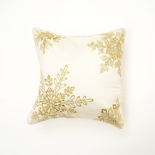 Polyester Throw Pillow With Embroidery & Bead Work Soft & Stylish Accent - view 2