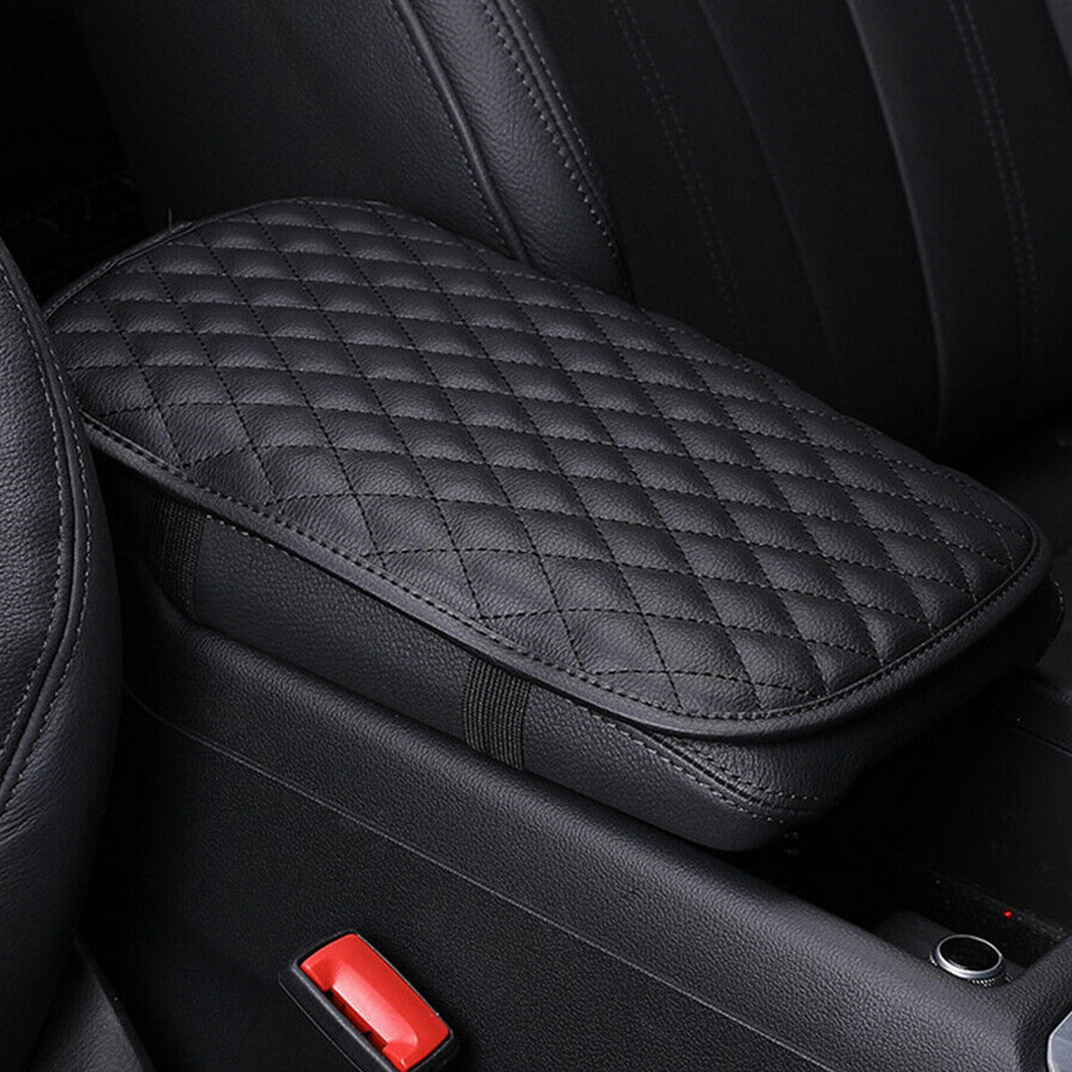 1Pc Car Armrest Pad Cover PU Leather Auto Center Console Seat Box Cover Protector Car Accessories Armrest Cushion Pad