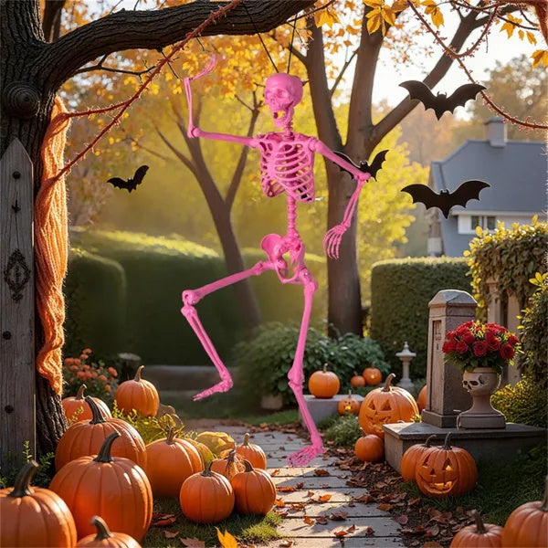 Halloween Skeleton Decor - No Assembly Needed, Integrated Hanging Rope, Playful-Spooky Vibe For Parties Yards - view 4