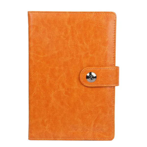 PU Leather Cover Notebook Memopad With Calendar World Map And Silk Ribbon - view 5