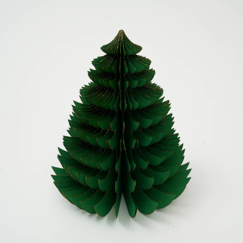 Handmade Green Paper Tree Festive Holiday - view 2