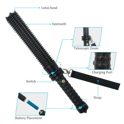 35000000LM Extrem Hell Taschenlampe Taktische Polizei Aufladbar LED Fackel AKKU - view 2