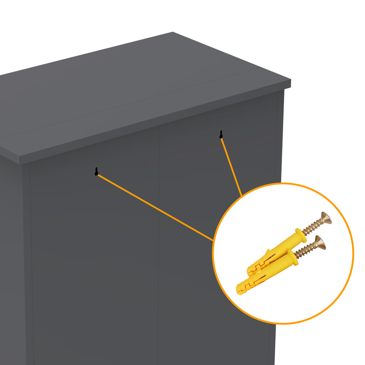 47'' Tall Metal Tool Storage Cabinet, With Ample Storage Space For Garage,Warehouse,Garden,Office, Living Room,Bathroom - view 10