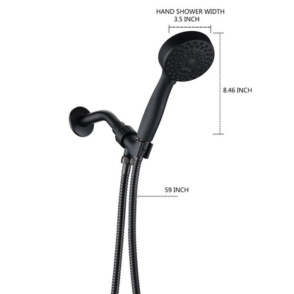 Handheld Shower Head with Hose High Pressure Shower Heads, Oil Rubbed Bronze - view 7