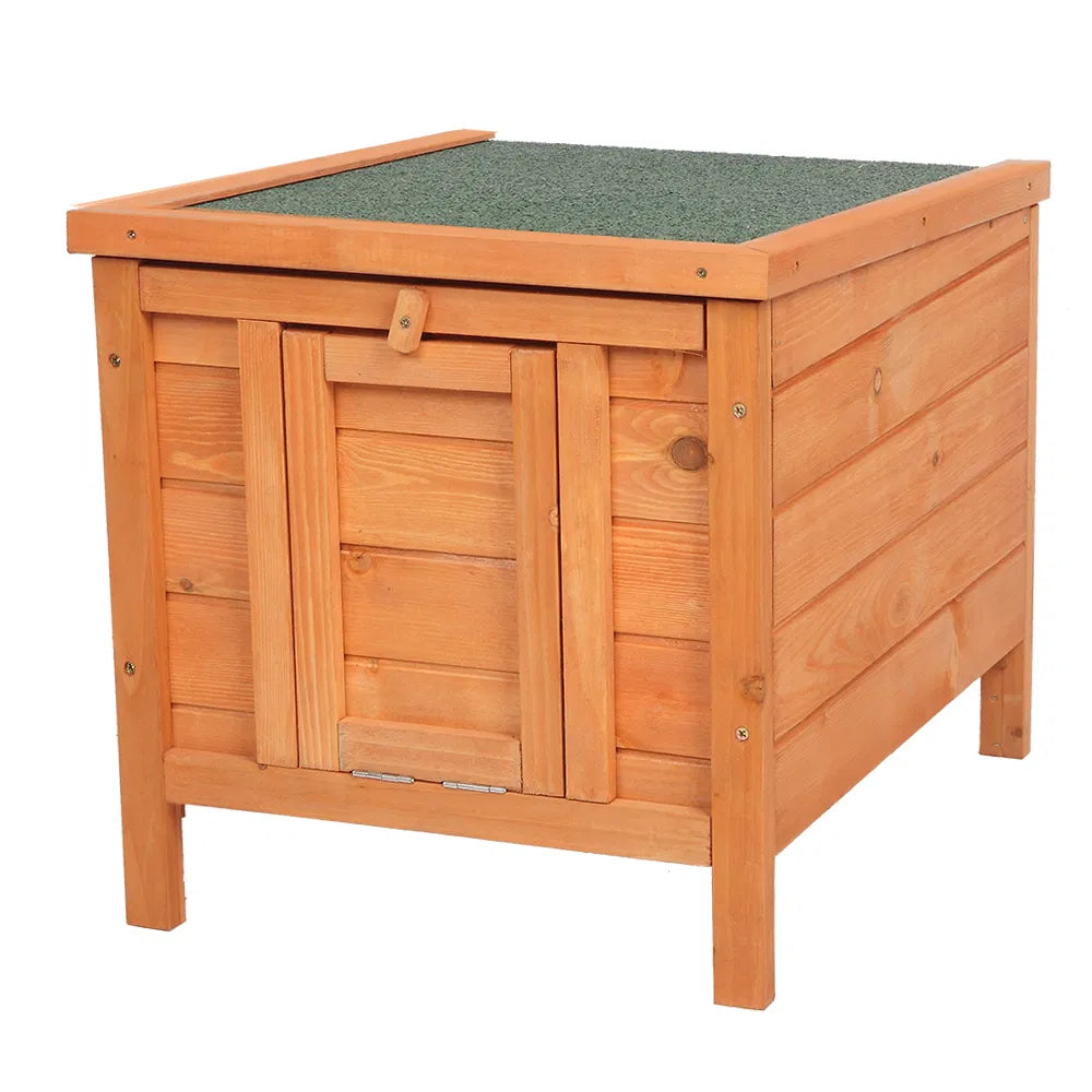 20-inch Removable Roof, Waterproof, Green Asphalt Roof, Cedar Wood, Wooden Chicken and Rabbit Cage - view 9