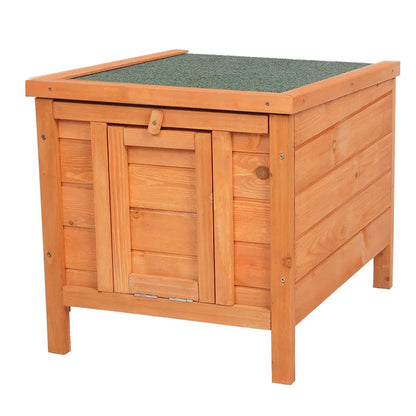 20-inch Removable Roof, Waterproof, Green Asphalt Roof, Cedar Wood, Wooden Chicken and Rabbit Cage - view 9