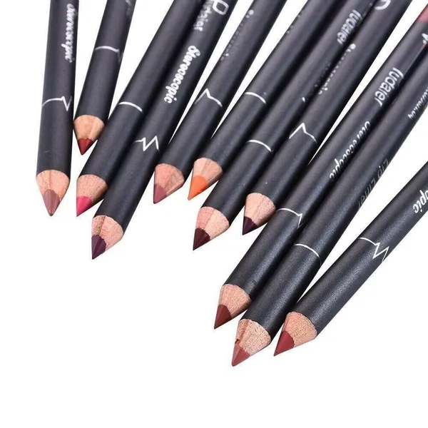 12Pcs Women Waterproof Lipstick Long Lasting Matte Lip Liner Pencil Lip Pen Set - view 2