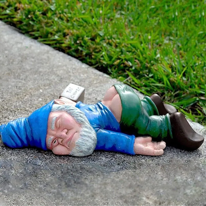 Drunk Garden Gnome Decoration Drunken Ornament Decor Yard Patio Lawn US - view 3