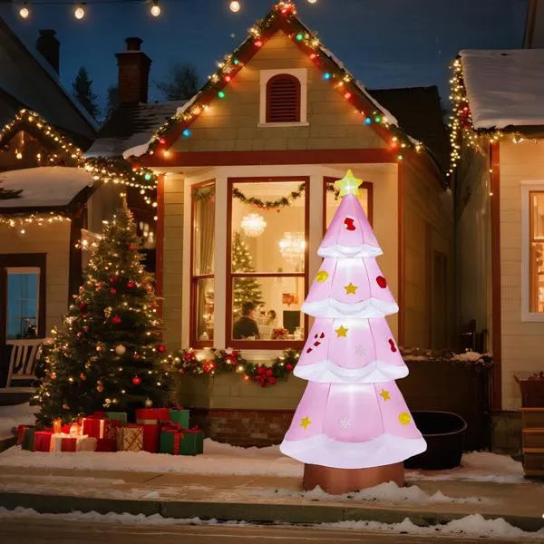 7.2FT Lighted Christmas Inflatable Decoration, Inflatable Christmas Tree - view 4