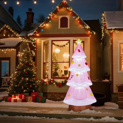 7.2FT Lighted Christmas Inflatable Decoration, Inflatable Christmas Tree - view 4