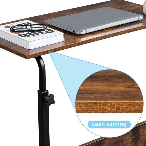 Rolling Height Adjustable P2 15MM Chipboard & Steel Side Table With Baffle - view 3