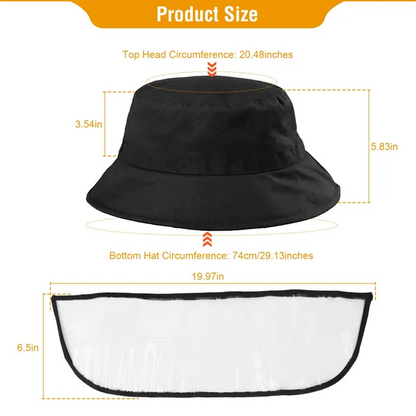 Fishman Hat Protective Face Shield Removable Sun Bucket Cap - view 5