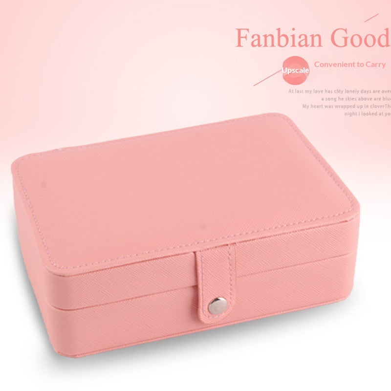 Portable Double-Layer Jewelry Organizer