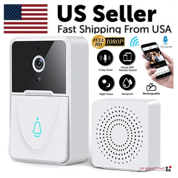 Wireless Security WiFi Smart Doorbell Intercom Video Camera Bell Chime Door Ring - view 4
