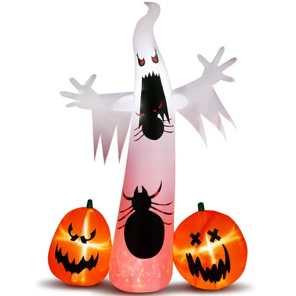 11.8 FT Halloween Inflatables Ghost Spider Pumpkin Outdoor Decorations