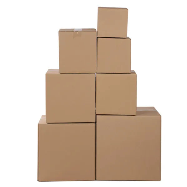 100 Corrugated Paper Boxes 4x4x4' - 10X10X10cm - Yellow - view 6