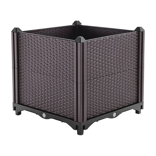 Raised Garden Bed With Self-watering System Rectangle Garden Planter For Garden Patio Balcony Elevated Planter Box - view 8