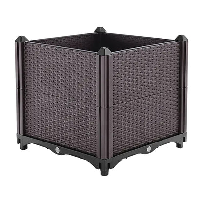 Raised Garden Bed With Self-watering System Rectangle Garden Planter For Garden Patio Balcony Elevated Planter Box - view 8