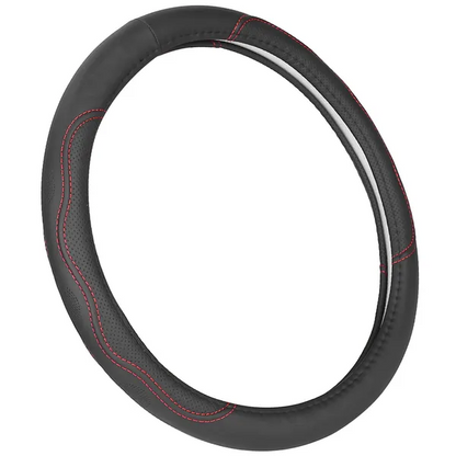 Steering Wheel Cover 14.5in-15in Diameter Universal Fiber Leather Car - view 5