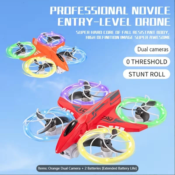 New Remote-controlled Foldable Quadcopter Drone X3 With Electric Adjustable HD Dual Cameras, Screen Remote Control - view 2