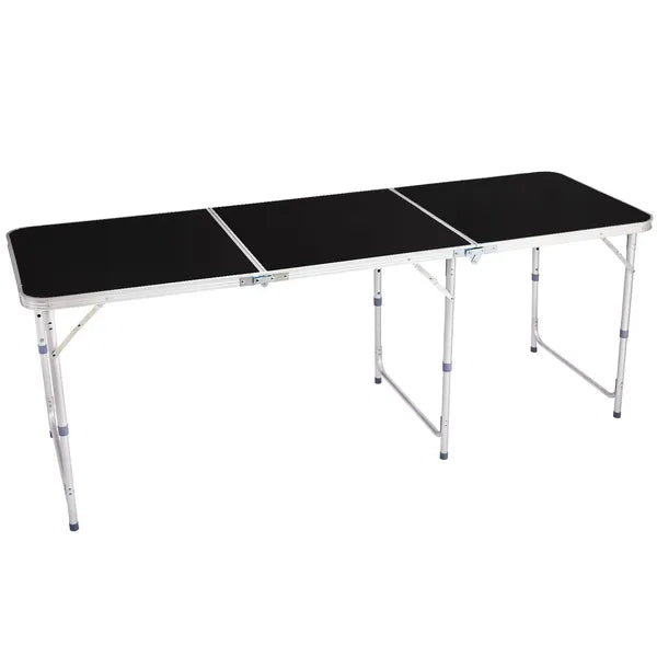 6ft Aluminum Alloy Folding Table Black - view 4