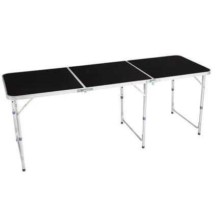 6ft Aluminum Alloy Folding Table Black - view 4