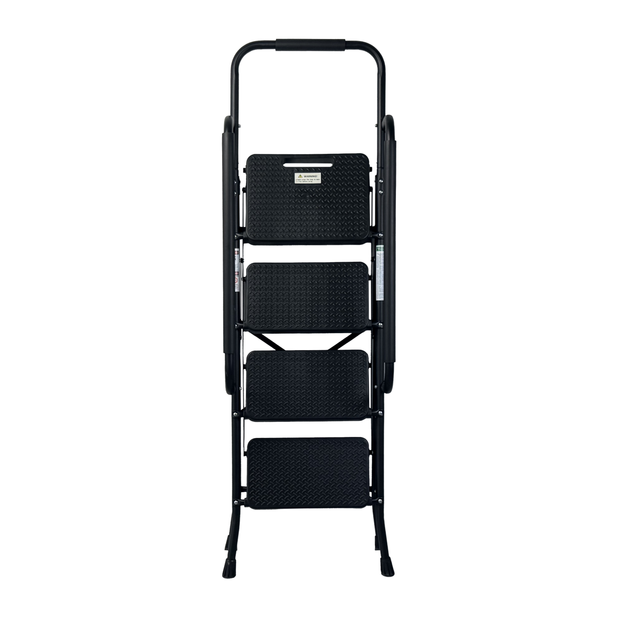 4 Step Ladder, Folding Step Stool With Wide Anti-Slip Pedal, Sturdy Steel Ladder, Convenient Handrail, Lightweight - view 7