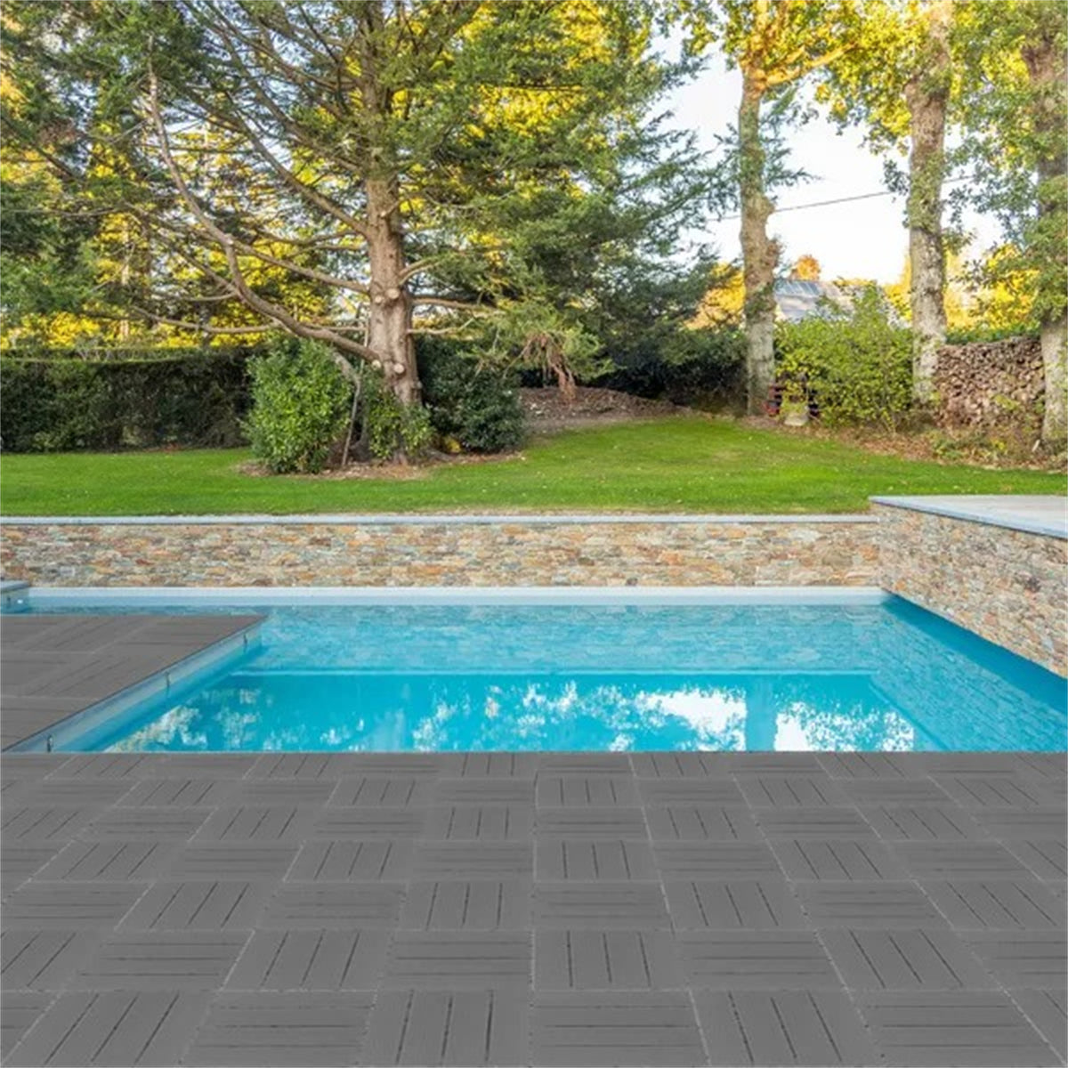 Plastic Interlocking Deck Tiles, 27 Pack, Waterproof Flooring Tiles For Indoor And Outdoor - view 3