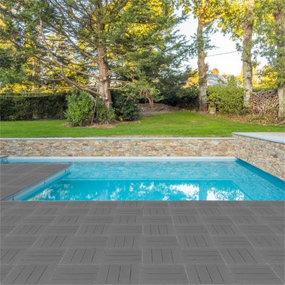 Plastic Interlocking Deck Tiles, 27 Pack, Waterproof Flooring Tiles For Indoor And Outdoor - view 3