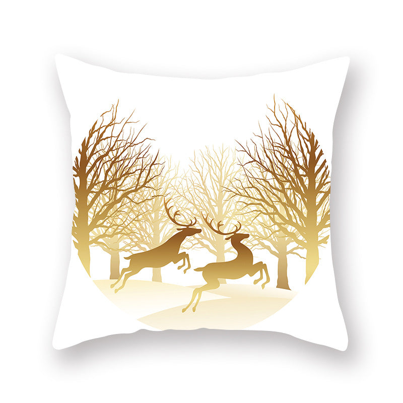 Home Golden Christmas Pillow Cover - view 9
