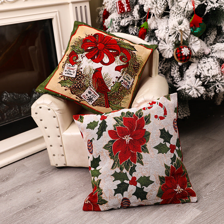Christmas Square Pillow Cover Home Christmas Decorations - view 2