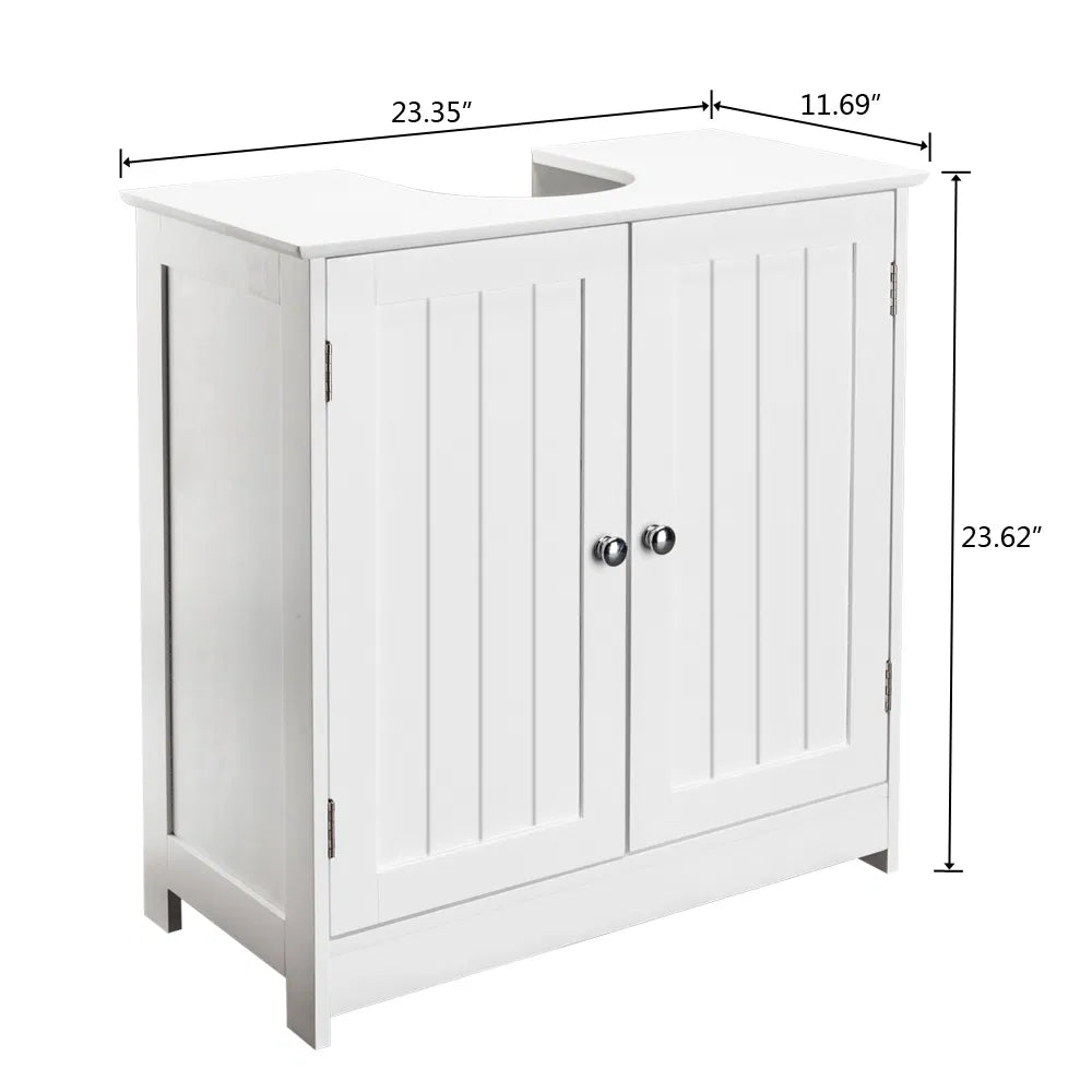 Storage Furniture Bathroom Sink Cabinet White - view 3