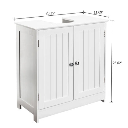 Storage Furniture Bathroom Sink Cabinet White - view 3