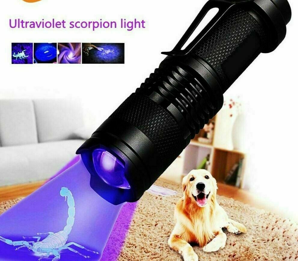 UV Ultra Violet Flashlight Handheld Blacklight Small Flashlight 395nm Mini Light Inspection Lamp Pen Torch Detector - view 9