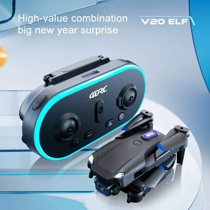 4DRC V20 RC Drone WIFI FPV 6K HD Dual Camera Gesture Photo Quadcopter 2 Battery,Suitable For Beginners. - view 3