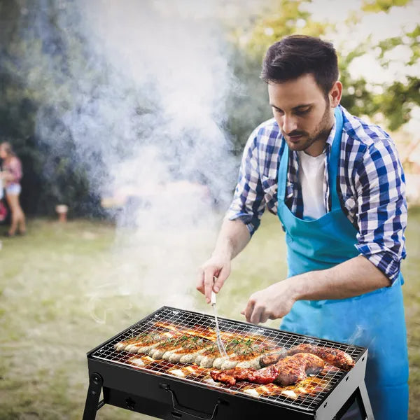 Foldable Smoker Grill Portable Lightweight BBQ Charcoal Grill For Camping Picnics Garden Grilling RV Travel - view 5