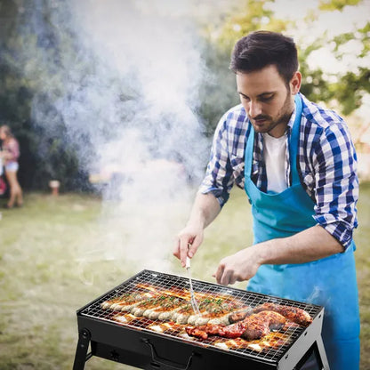 Foldable Smoker Grill Portable Lightweight BBQ Charcoal Grill For Camping Picnics Garden Grilling RV Travel - view 5