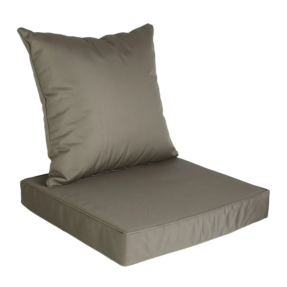 Outdoor Seat Cushion Set Waterproof Patio Furniture Cushion And Back Pillow Fade Resistant Deep Seat Set Chair Pad - view 7
