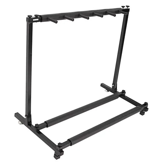 Triple Folding Multiple Guitar Holder Rack Stand Black - view 2