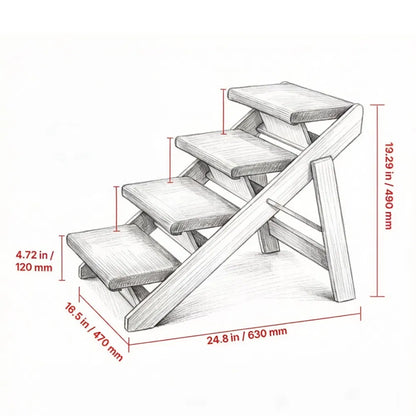 Pet Stairs with Non-Slip for Closet - view 4