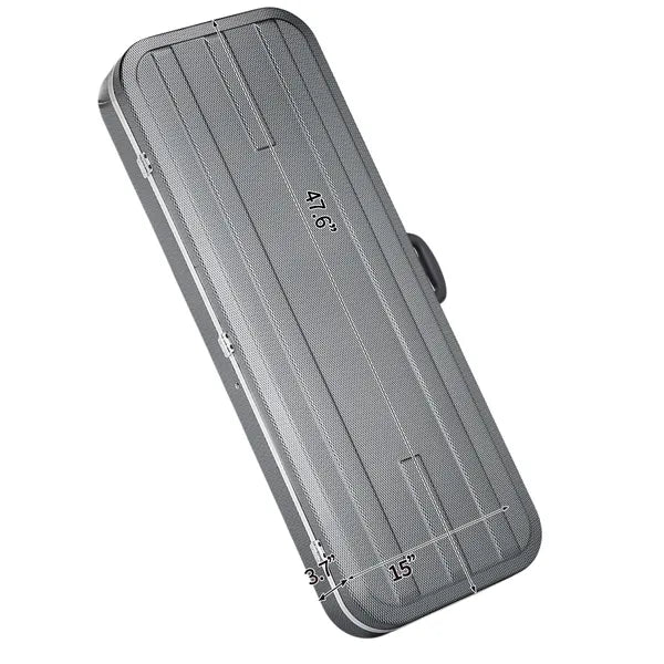 High Grade Electric Bass Guitar ABS Molded Hard Case Grayish Blue - view 4