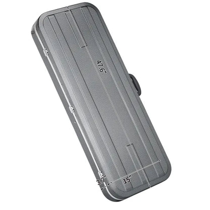 High Grade Electric Bass Guitar ABS Molded Hard Case Grayish Blue - view 4