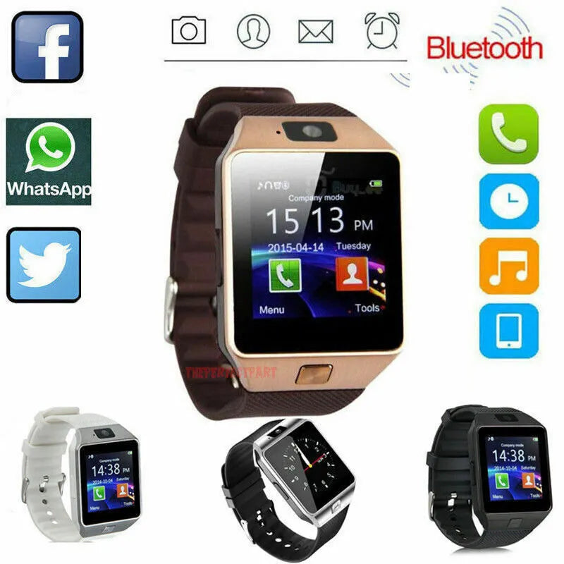 Bluetooth Smart Watch w/Camera Waterproof Phone Mate For Android Samsung iPhone - view 2