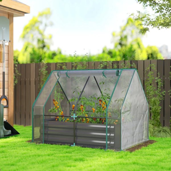Garden Bed With Mini Greenhouse - view 2