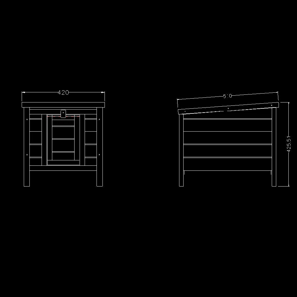 20-inch Removable Roof, Waterproof, Green Asphalt Roof, Cedar Wood, Wooden Chicken and Rabbit Cage - view 10