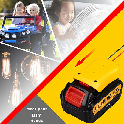 Power Connector DIY Battery Adapter Holder Dock For DeWalt 18V/20V Max Battery - view 4