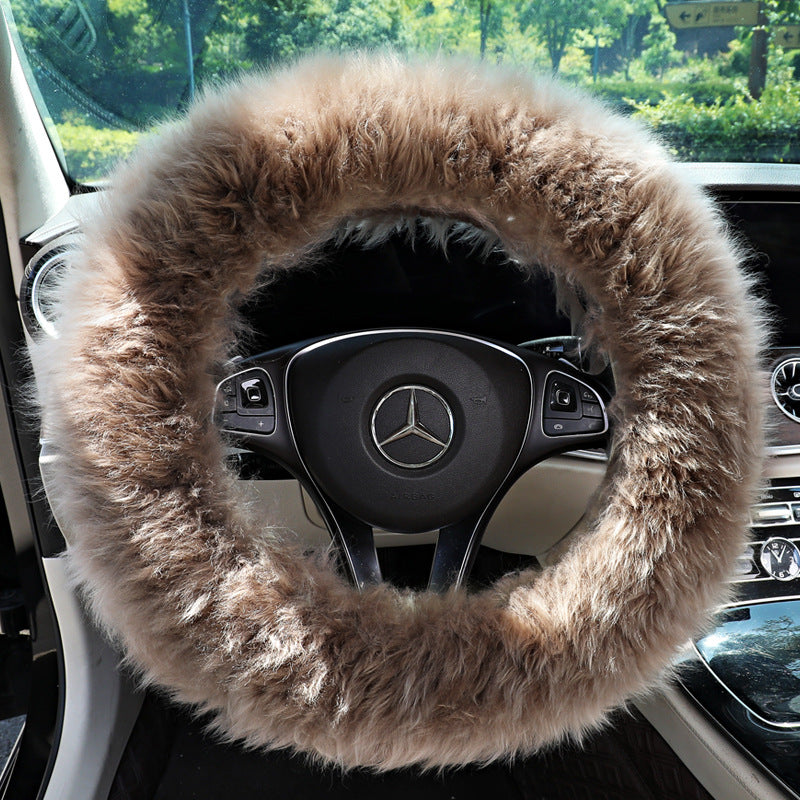 Car Steering Wheel Cover Wool Non-Slip Cover Steering Wheel Protector - view 9