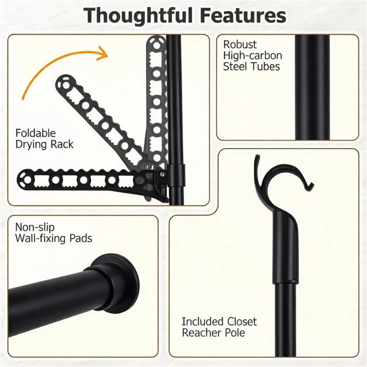 Clothing Supplies with Non-Slip 102.5 Inches - view 6