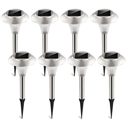 8Packs Solar Garden Lights Outdoor IP44 Waterproof Solar Pathway Lights Color Changing Landscape Lamps - view 2